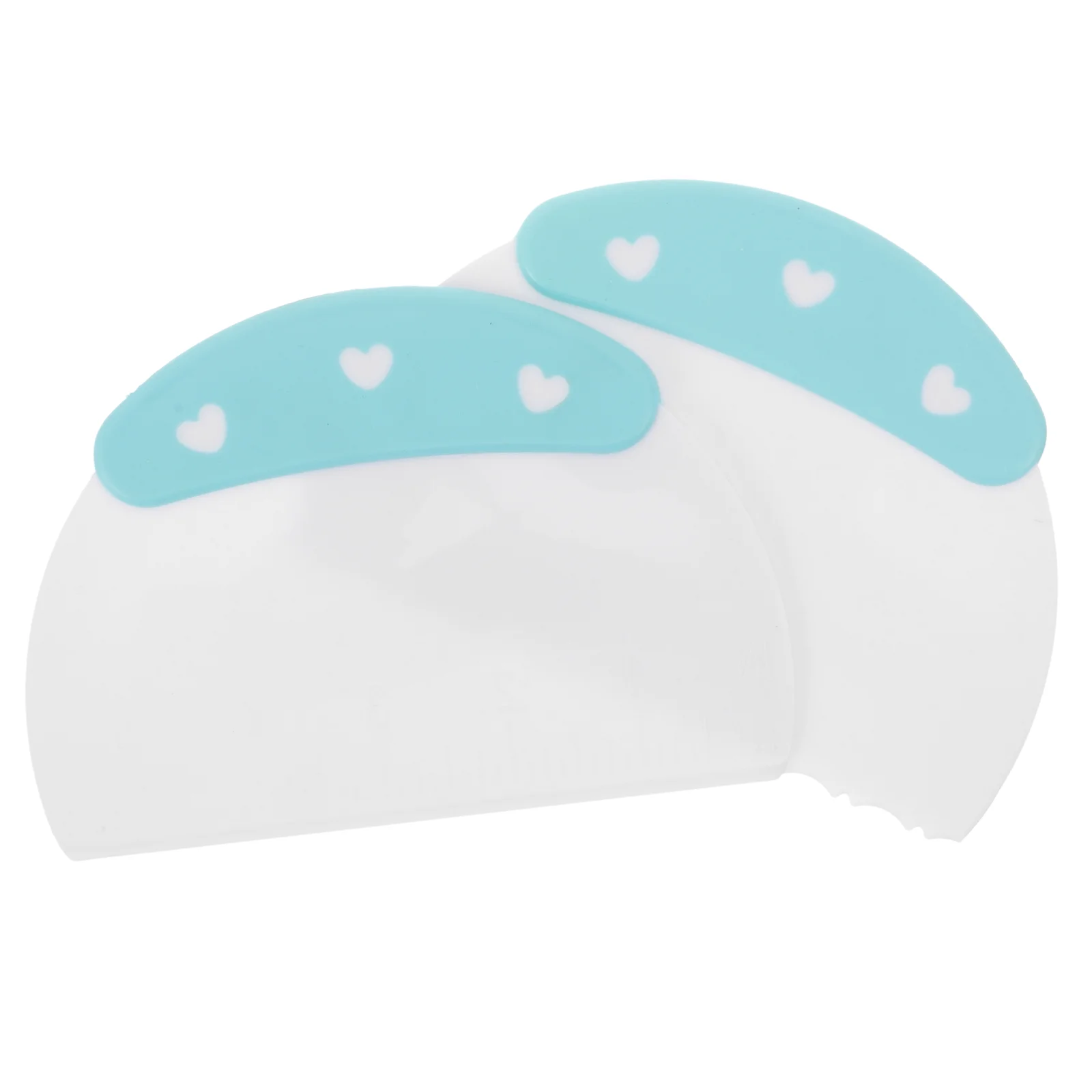 2 Pcs Plastic Spatula Cupcake Scraper Pastry for Baking Bench Kitchen Food Tool