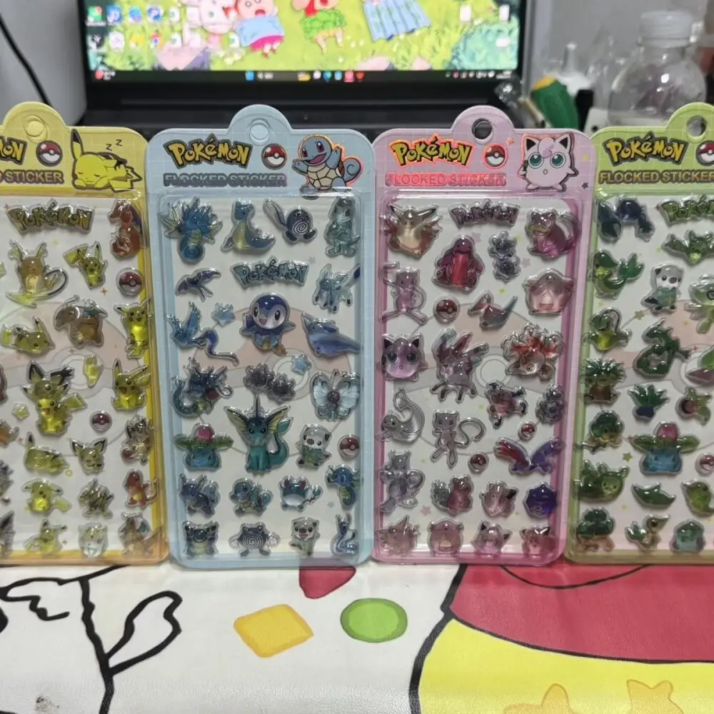 4-pecas-adesivos-de-relevo-tridimensional-de-cristal-pokemon-pikachu-squirtle-jigglypuff-para-copo-de-Agua-caderno-camera-presente-de-feriado-para-amigos