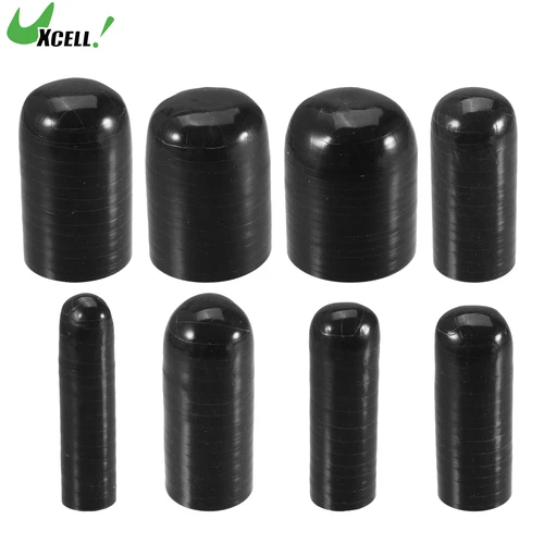 Imagen 2 del producto UXCELL 6mm ID a 40mm ID tapa de refrigerante de silicona tapón final de manguera de vacío de entrada para calentador de refrigerante puerto de agua al vacío de derivación negro