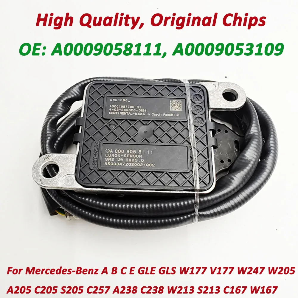 

High Quality Nox Sensor A0009058111 For Mercedes-Benz A B C E GLE GLS W177 V177 W247 W205 A205 C205 S205 A0009053109 0009058111