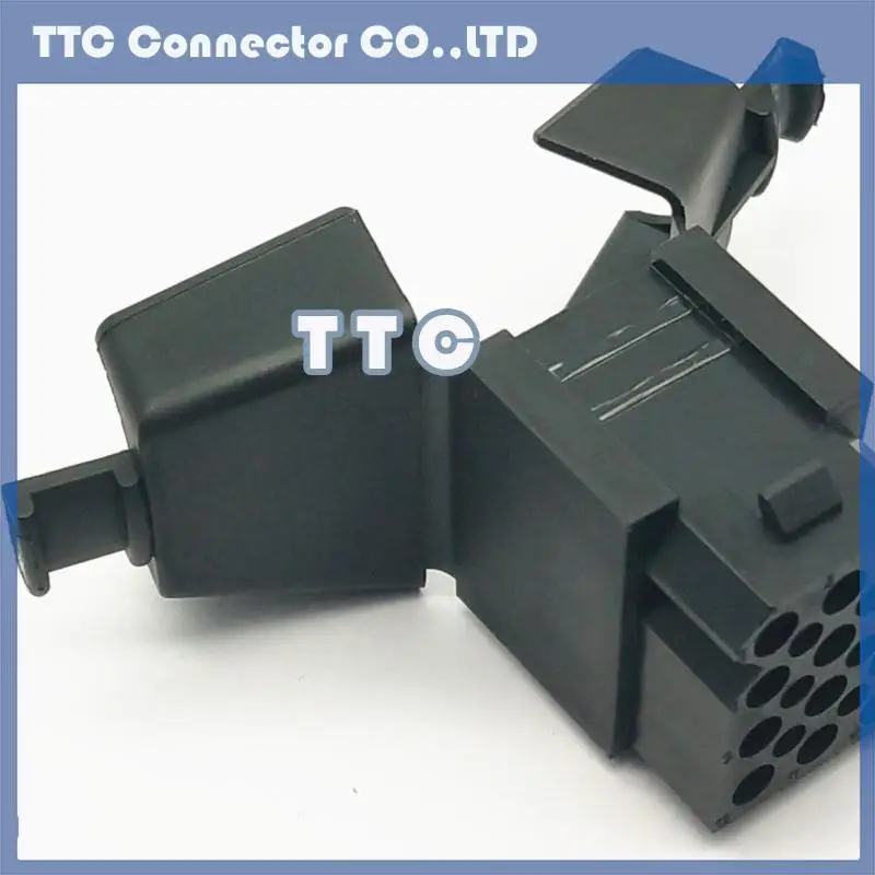 5pcs/lot 12 core black rectangular connector with tail clip SMS12RDH1 SMS12RDH-1