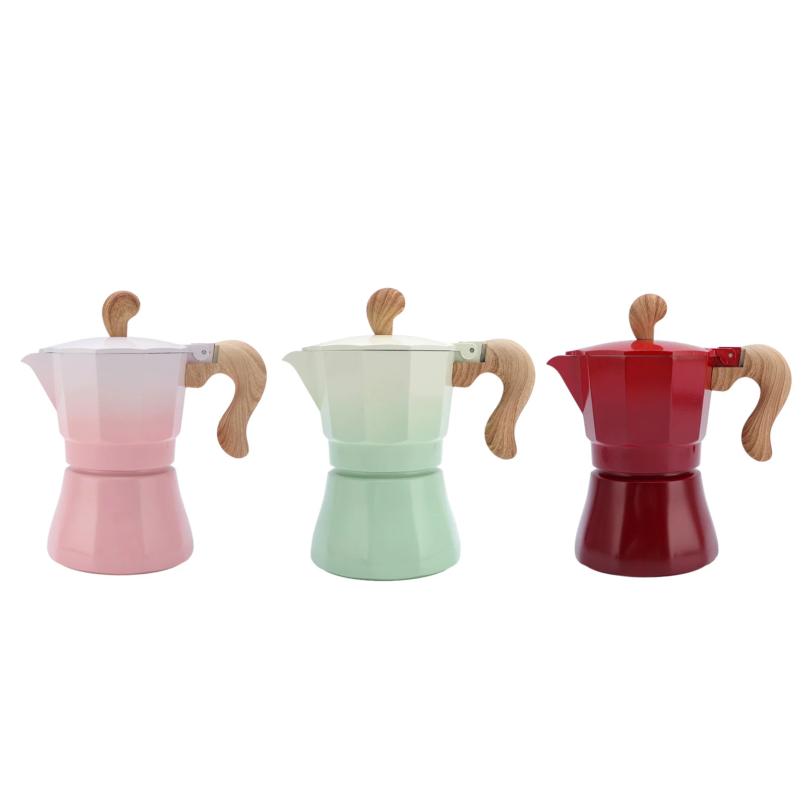 Cafetera de cocina de 150ml, cafetera de aluminio de válvula única para amantes principiantes