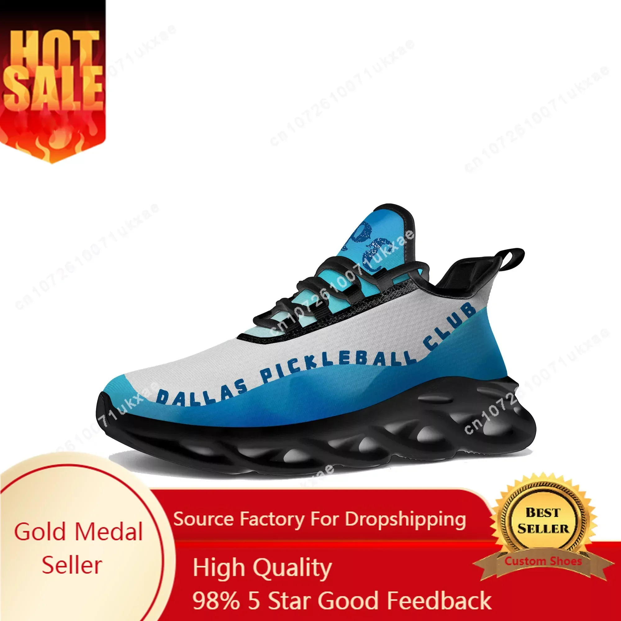 DALLAS PICKLEBALL CLUB pickleball Flats Sneakers Mens Womens Sports Running Shoes High Quality DIY Sneaker customization Shoe