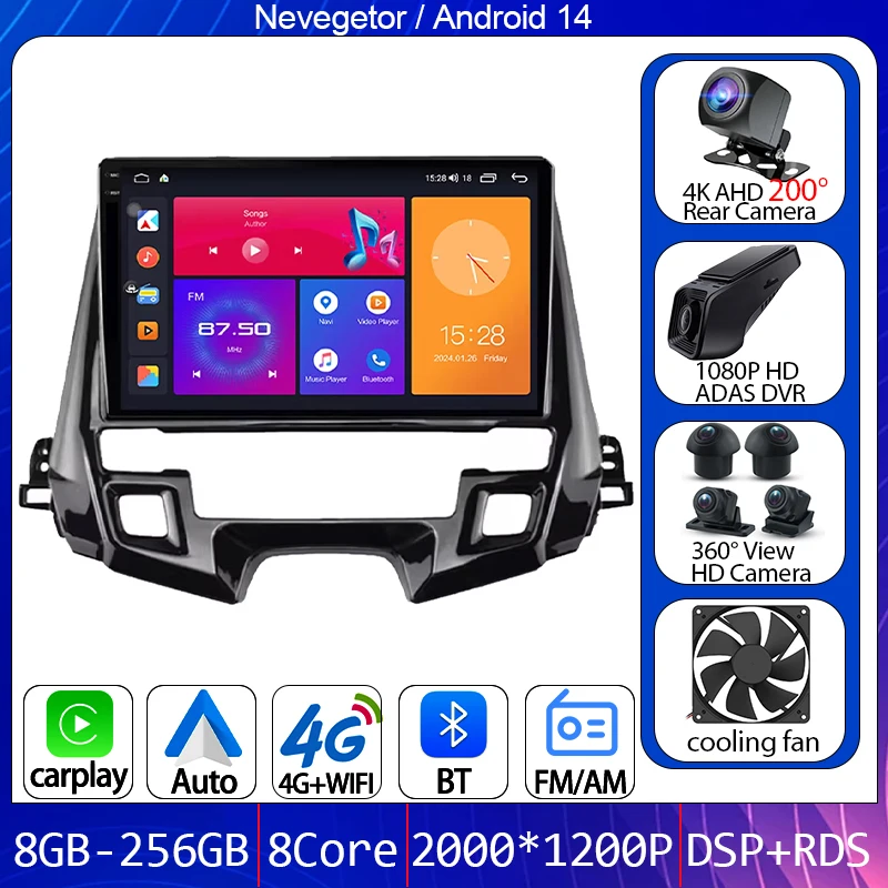 For Honda Odyssey 2019 - 2021 Car Radio Head Unit Multimedia Player Video Output GPS Navigation Android Auto 5G WIFI No 2din DVD