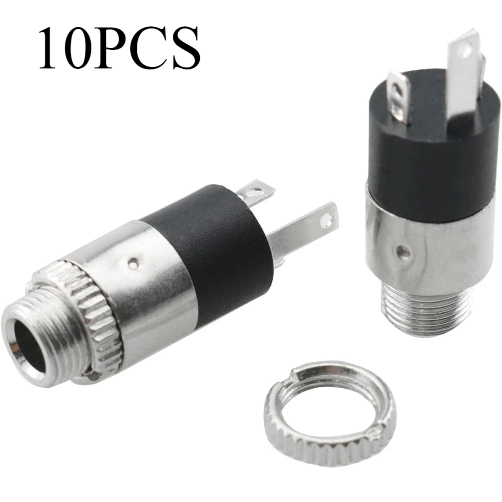 10 pièces PJ392 prise femelle stéréo 3.5mm avec vis-connecteur Audio en métal de qualité supérieure pour la réparation de casque à monter soi-même, amplificateur