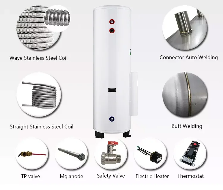 Солнечный водонагреватель емкостью 2025–150 л — интеллектуальная электрическая резервная система для домашнего использования (энергосберегающий, прочный бак из нержавеющей стали)