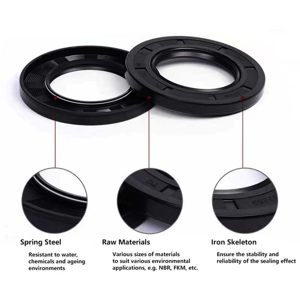 SIGO 135x170x12/15 135*175*12/15 135x175x12/15 Nitrile Rubber NBR 2 Lip Spring TC Gasket Radial Shaft Skeleton Oil Seal