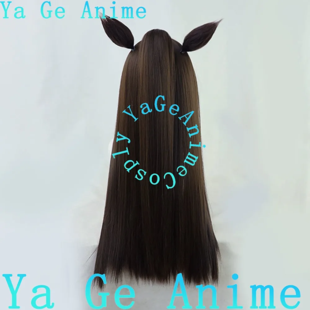 يا جي أنيمي أوما موسومي جميلة ديربي El Condor Pasa شعر مستعار تأثيري مع آذان وذيل أنيمي لعبة هالوين عرض الواقع شعر مستعار