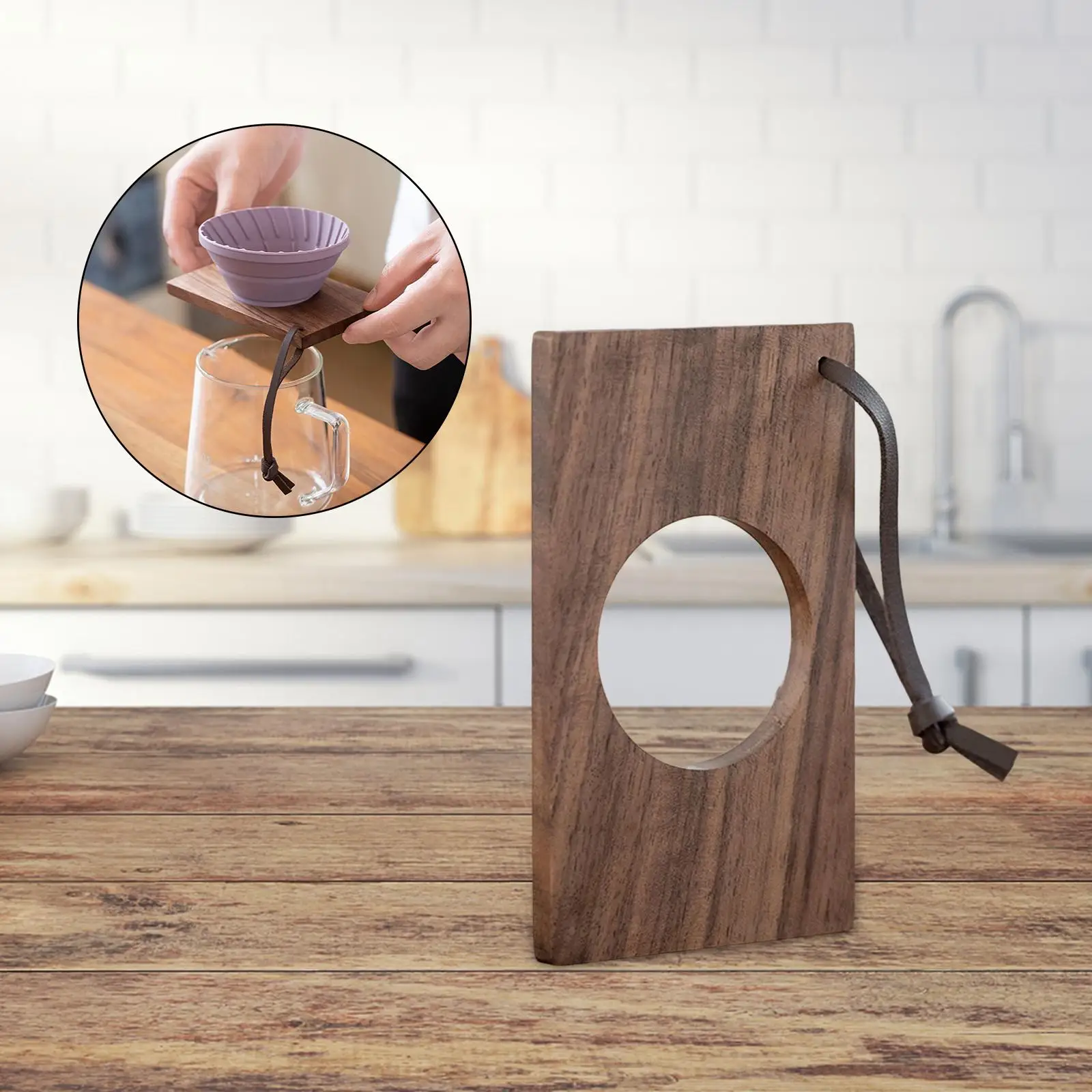 Drewniany zewnętrzny filtr do kawy stojak uchwyt na kubek filtr kroplowy przenośny wlać ponad stojak stacja kawy dla domu kuchnia kawiarnia akcesoria