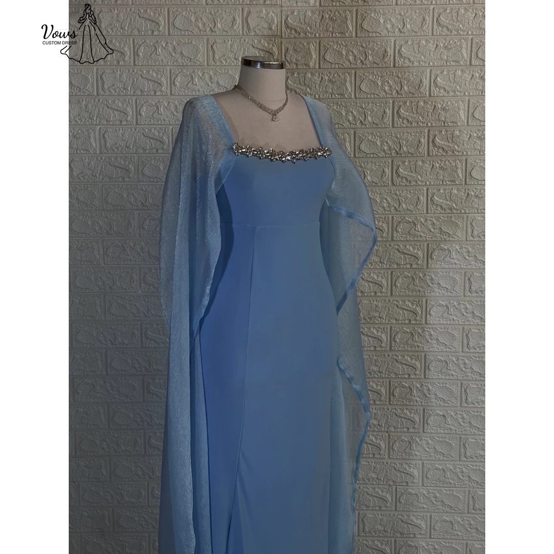 فساتين شيفون الأكثر فاخرة لحفلات الزفاف فساتين نسائية أنيقة 2025 امرأة كلمة مصنوعة حسب الطلب فستان حفلات بأحجار الراين