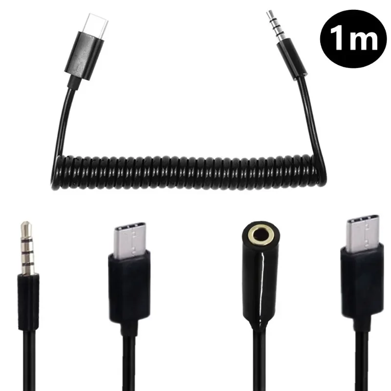 

C Male To 3.5 Cable Type-c Male 3 To 3.5mm4 Grade Male/female AUX Audio Cable Car Audio Headphone Cable