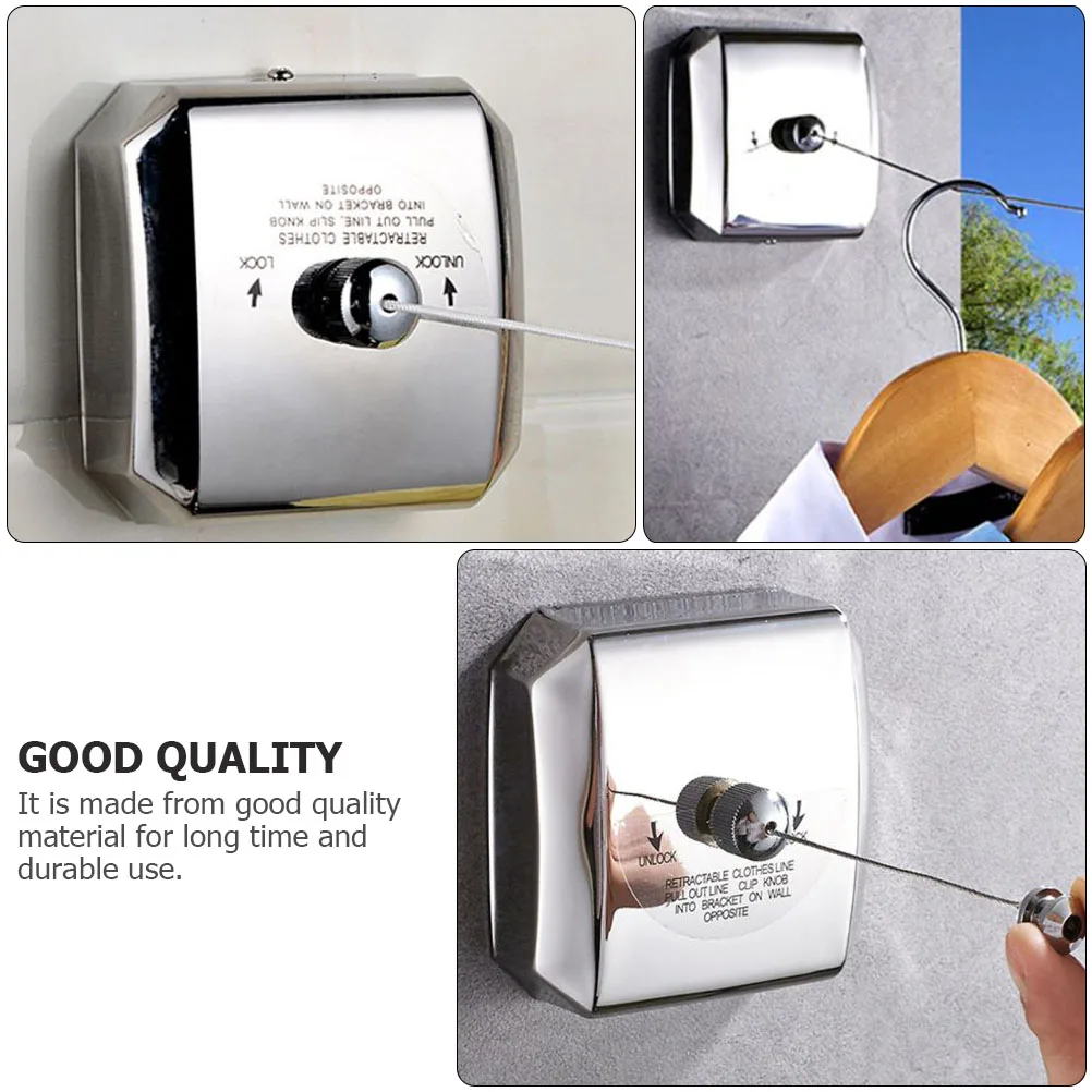 

Retractable Clothesline Portable Clothes Hanging Strap Lightweight Clothesline For Hotel Indoor Outdoor Clothing