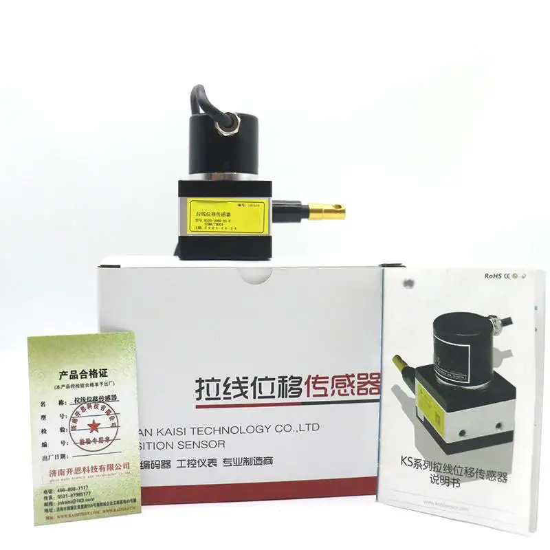 (Please contact us) Kaisi Draw Wire Displacement Sensor Rope Encoder Box KS20-1000-01-F/L/C KS18 15 30S