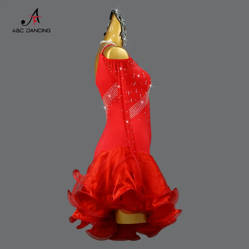 New Latin Dance Dress Line Clothes Women Dancewear Ball Skirt Competition Costume Prom Party Wear Girl kids Sport Suit Customize