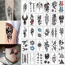 30pcs/set Fake Tattoos for Men Boys Chinese Character Totem Sword Scorpion Dragon Skull Eyes Long Lasting Waterproof Tattoos