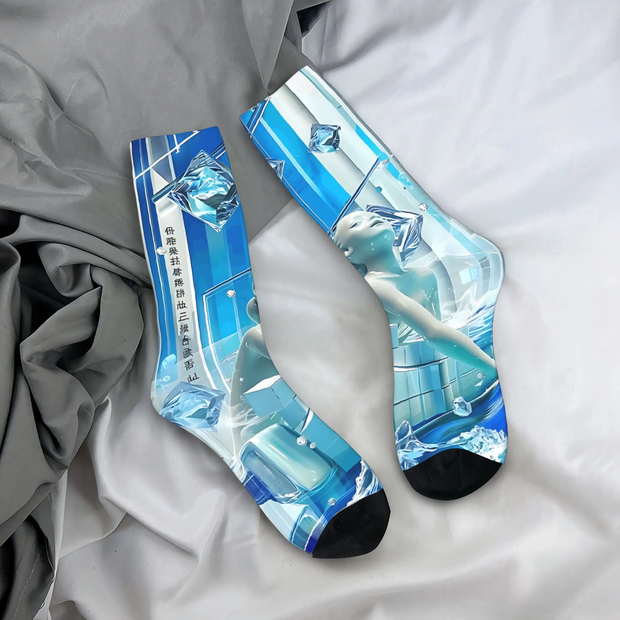 

Чулки Frutiger Aero, мужские носки, теплые мягкие модные носки, осенние спортивные нескользящие носки для бега, подарок