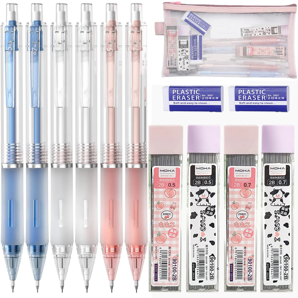 Mechanical Pencil Set with Case ,400pcs Lead Refill,2pcs Eraser