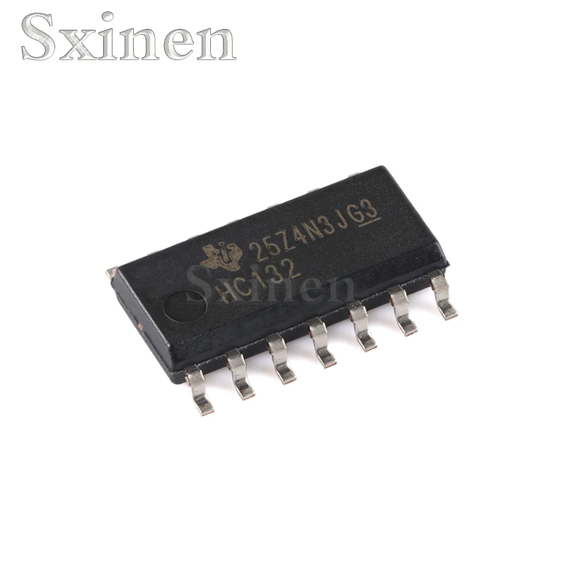 10PCS/LOT SN74HC132DR SOIC-14 FOUR-WAY POSITIVE AND NAND GATE CHIPS