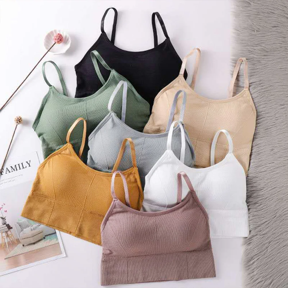 

4Pcs Breathable Sweat Absorption Bra Tops Yoga Gym Workout Fitness Underwear Great Gift for Friends and Families