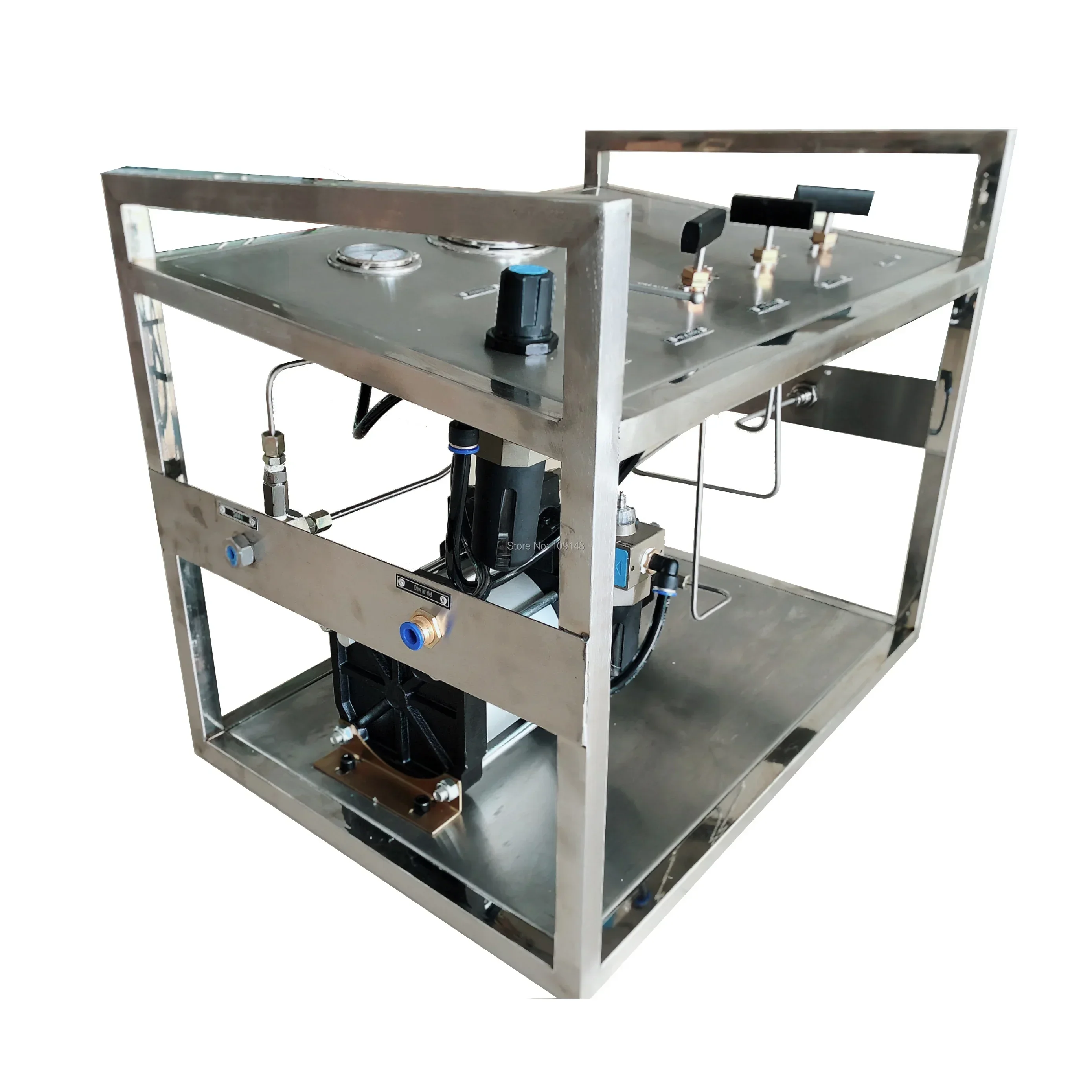 Wellness WS GBA40 150-300Bar Air Driven Boost Pump Station for Industrial Cylinder Pressure Testing and Filling