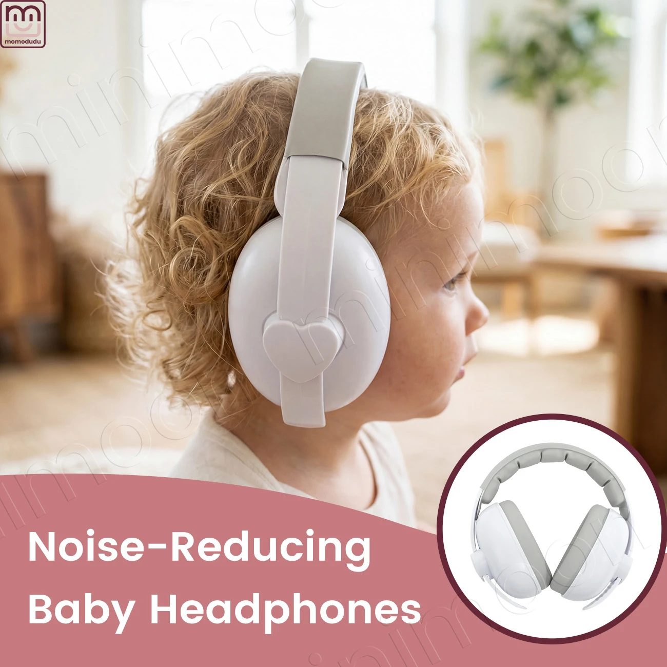 Baby Noise Protection Headphones, Hearing Safe Earmuffs for Infants 3 Months to 3 Years Old