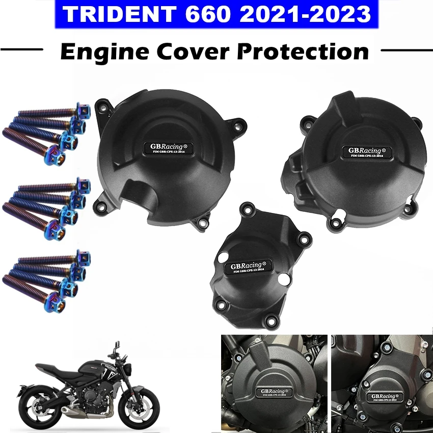 Motorcycles Engine Cover Protection Case For Case GB Racing For Aprilia TRIDENT 660 & TIGER 660 2021-2023 GBRacing Engine Covers