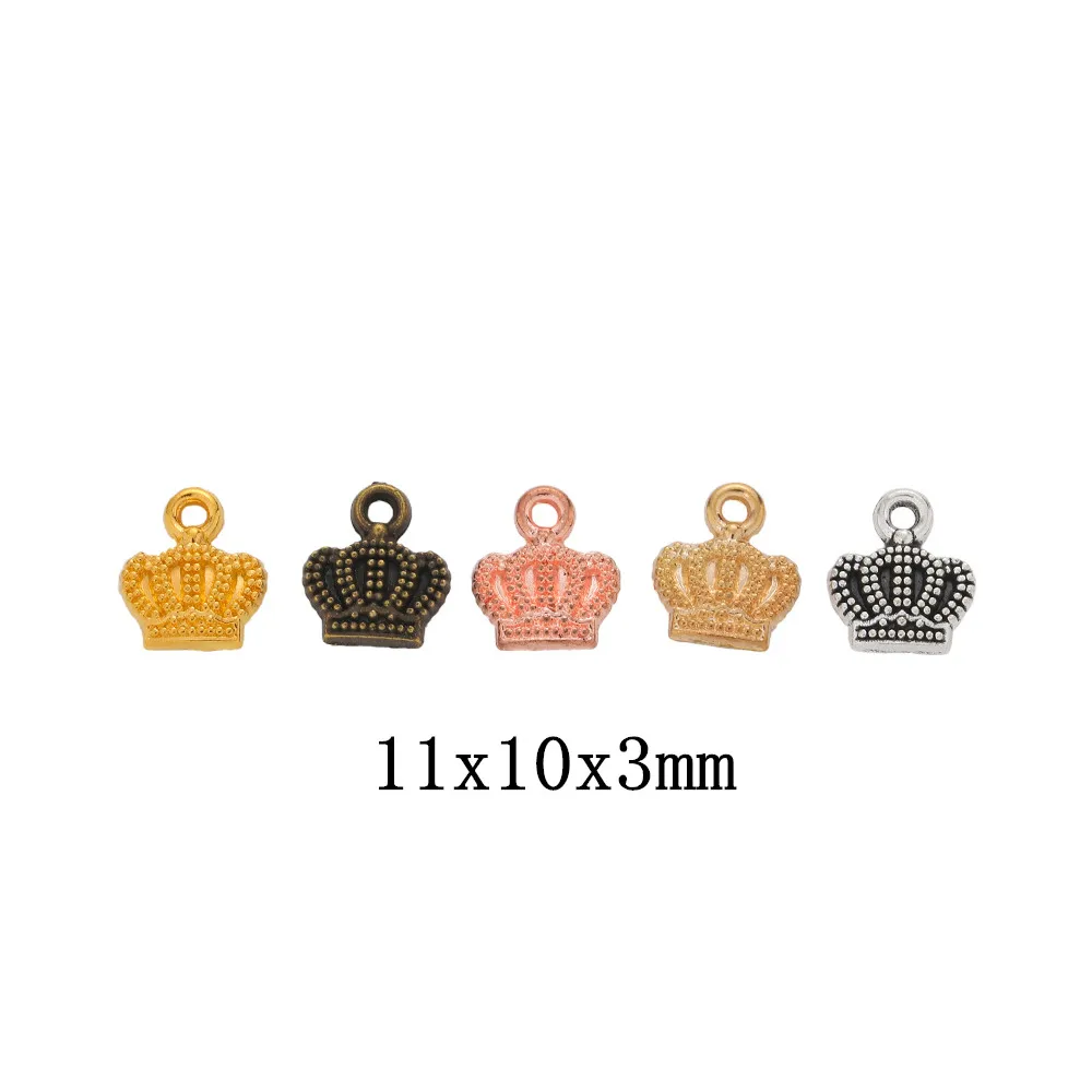 140pcs crown Craft Supplies Charms Pendants for DIY Crafting Jewelry Findings Making Accessory 843