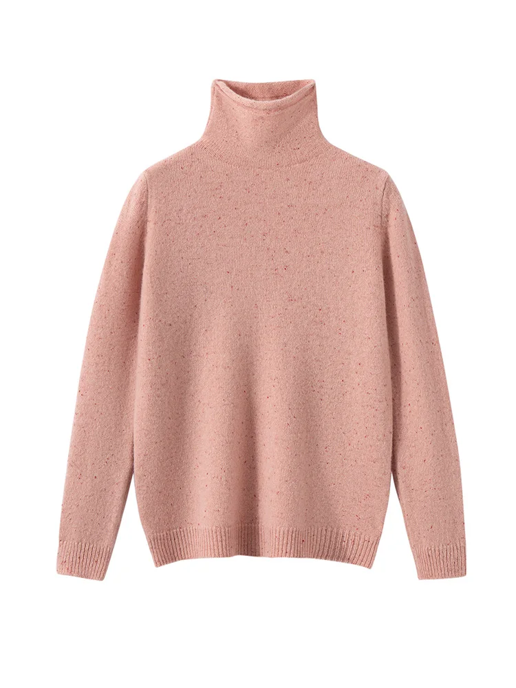 Children Wool Sweater Curled Edge Plie Collar Pullover Boy Girl Basic Solid Autumn Winter Kids 100% Merino Wool Knitwear Clothes view 5
