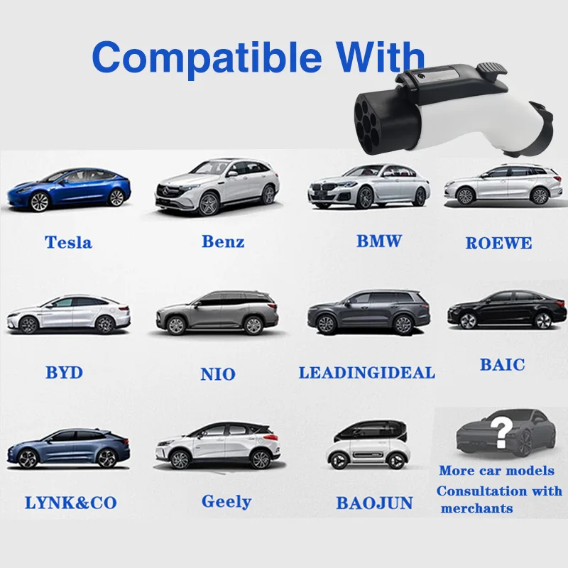 Chargers Electric Car Accessories 32A TYPE 1 TO GBT  EV Charging Adapter 7KW  j1772 Plug Devices For  byd BMW Vehicle Connector