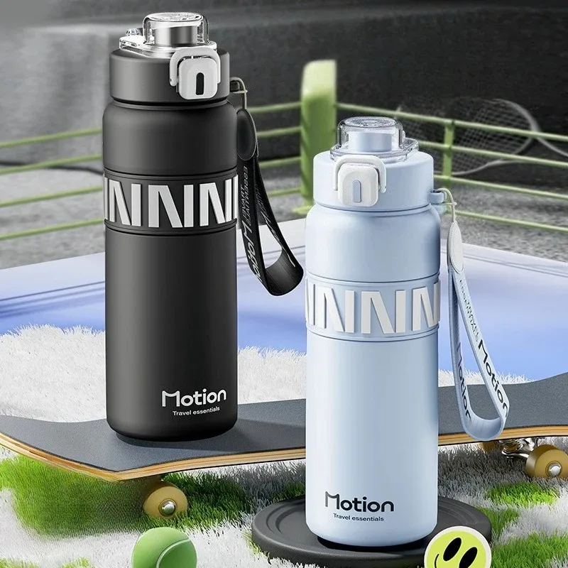 1Pc 800ml 316 Stainless Steel Thermos Sport Water Bottle Portable Outdoor Travel Large Capacity High Appearance Level Cup