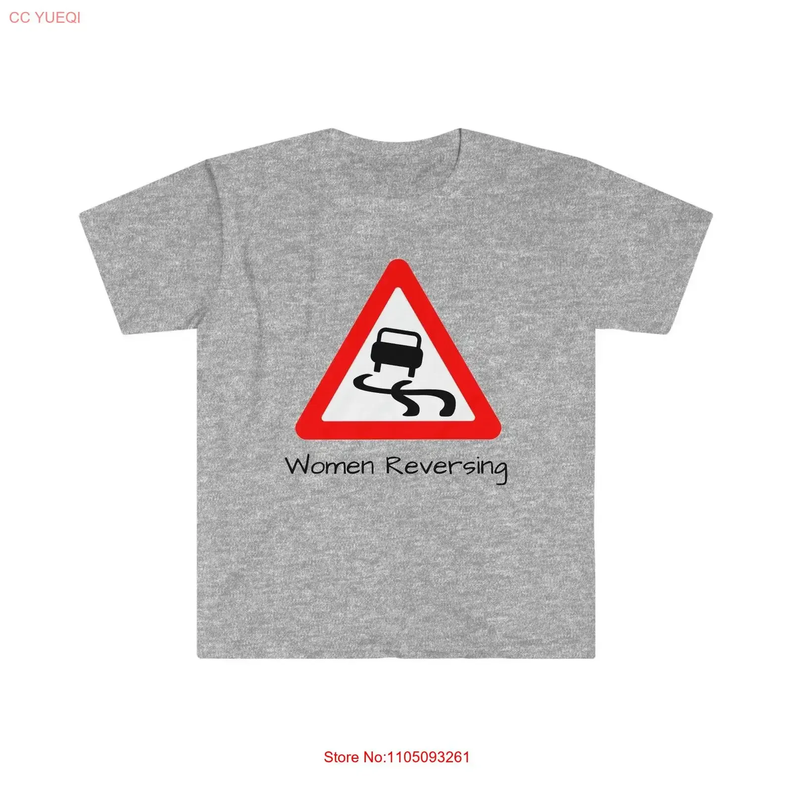 Camiseta divertida con señal de tráfico, Top cómodo y transpirable lavado vintage para uso diario, ropa informal de diseñador estirada para hombre