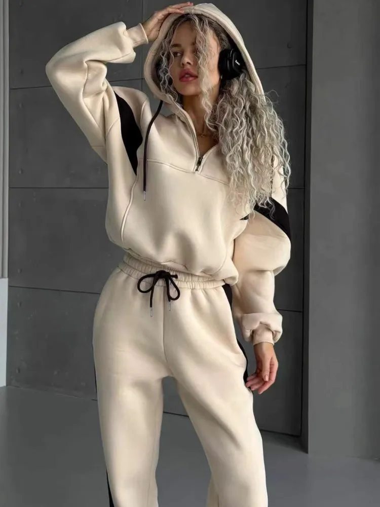 Ensemble 2 pièces pour femmes, ensemble assorti, haut et pantalon à jambes larges, nouvelle collection printemps-automne 2026, vêtements