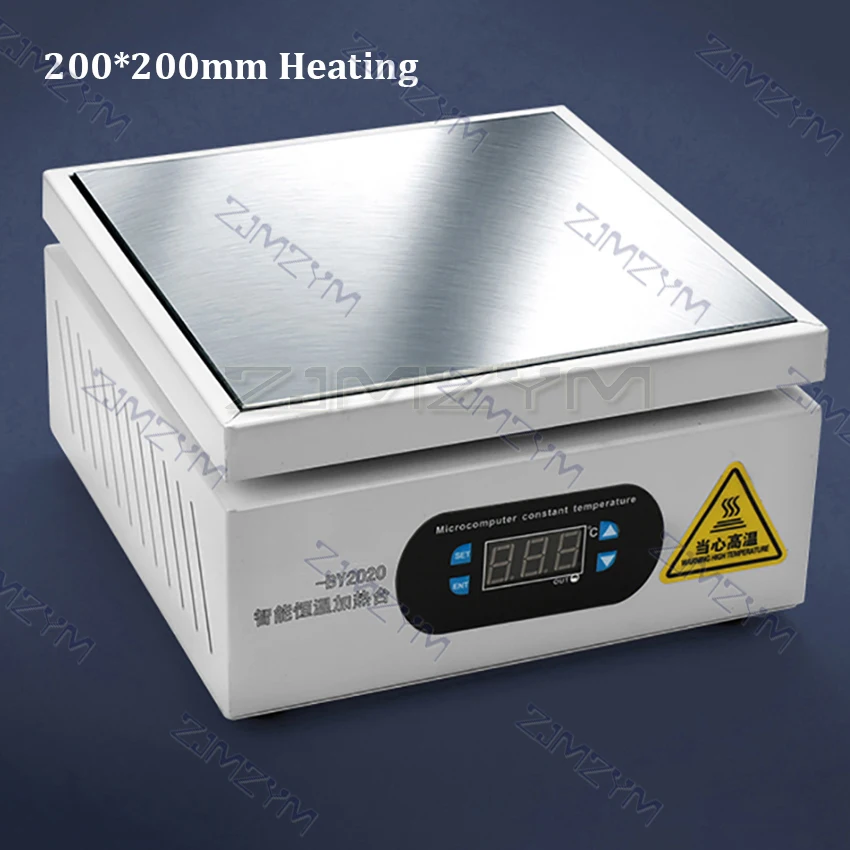 200*200มม. สถานีทำความร้อนดิจิตอลแพลตฟอร์มการบำรุงรักษาแผ่นความร้อนสถานีทำความร้อนสำหรับซ่อมแซมหน้าจอ LCD PCB