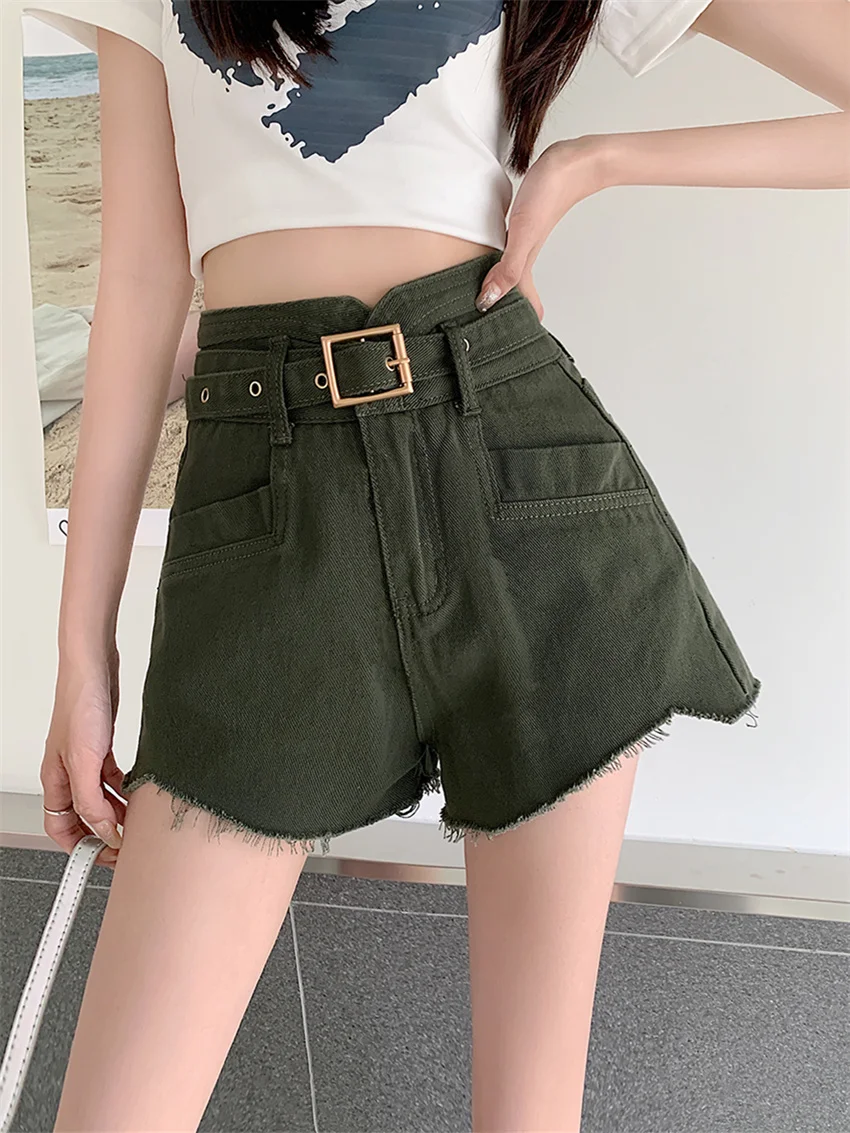 PLAMTEE 7 Colors Women Shorts Wide Leg Fashion Slim New High Waist Hot Denim Casual Office Lady Night Club Office Lady Party