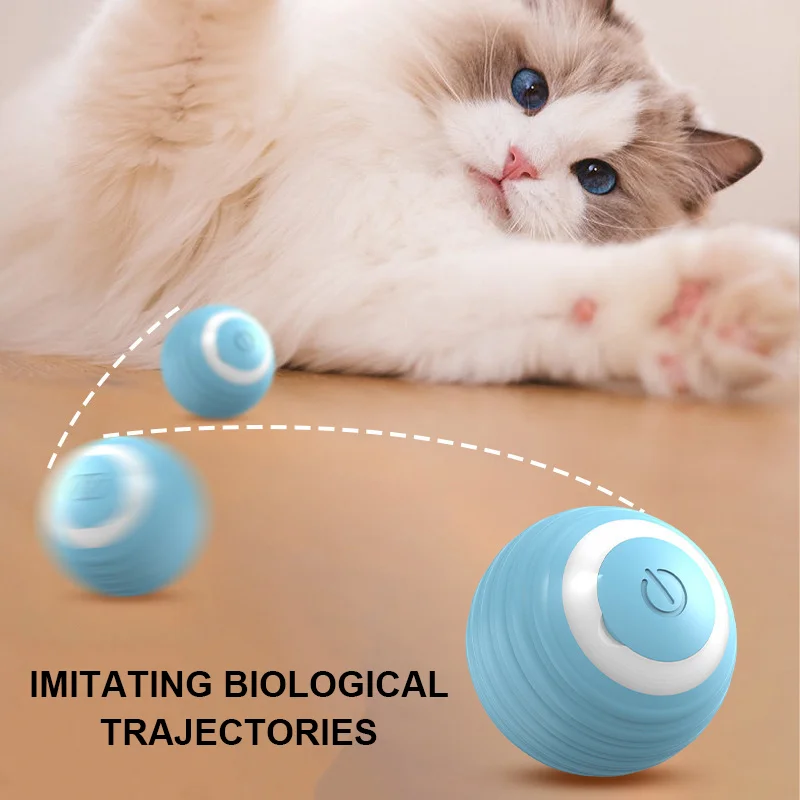 

Cat Interactive Ball Smart Cat Toys for Pet Indoor Automatic Rolling Ball Electronic Interactive Cat Toy Game Accessories