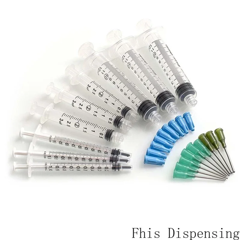 

10ml 3ml 1ml Syringes with 14G and 18G Blunt Tip Needles and Pack of 9