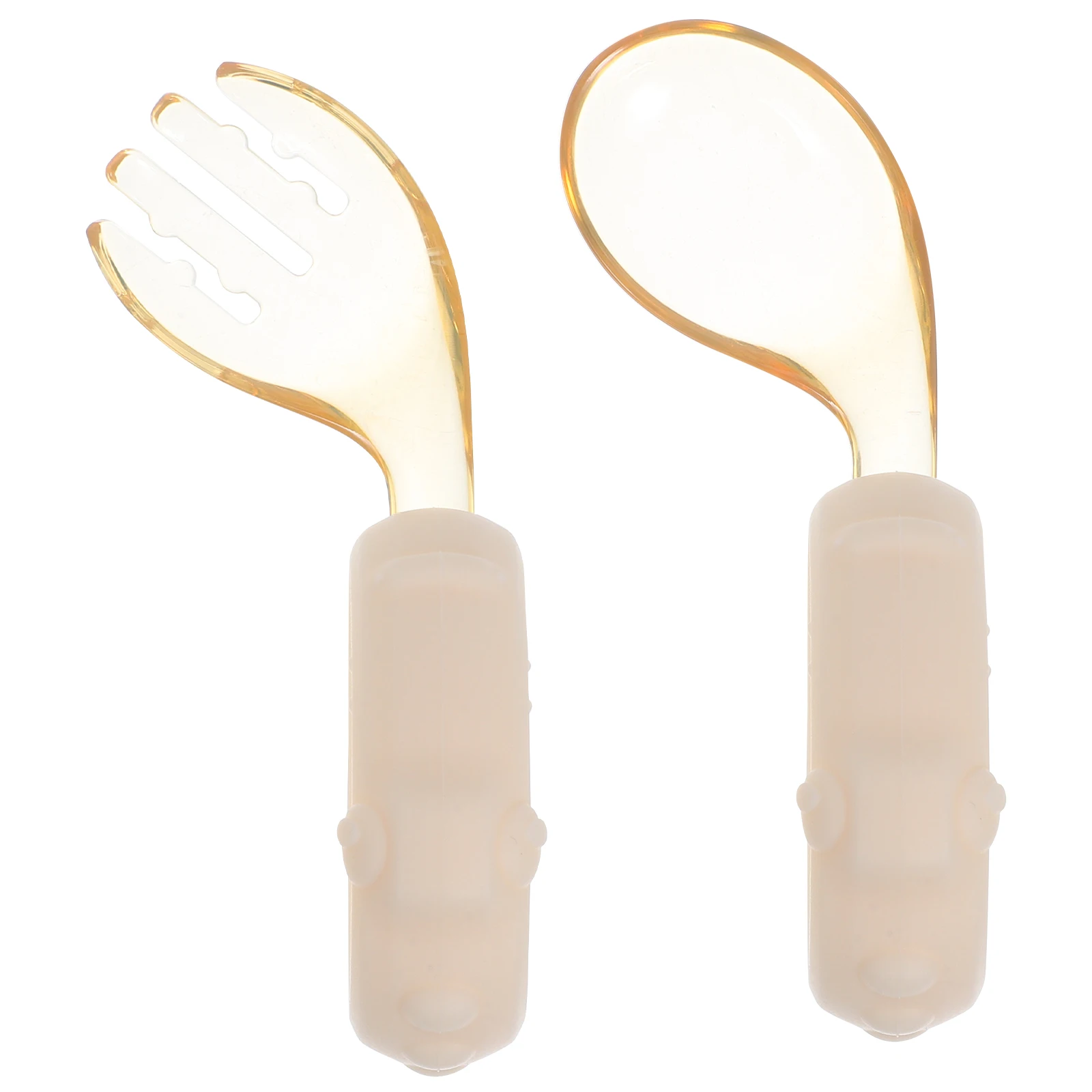 

Baby Food Tableware Children Safe Forks Feeding Spoons Babies Supplies Toddler Utensils Flatware Kids Learning and Kit Training