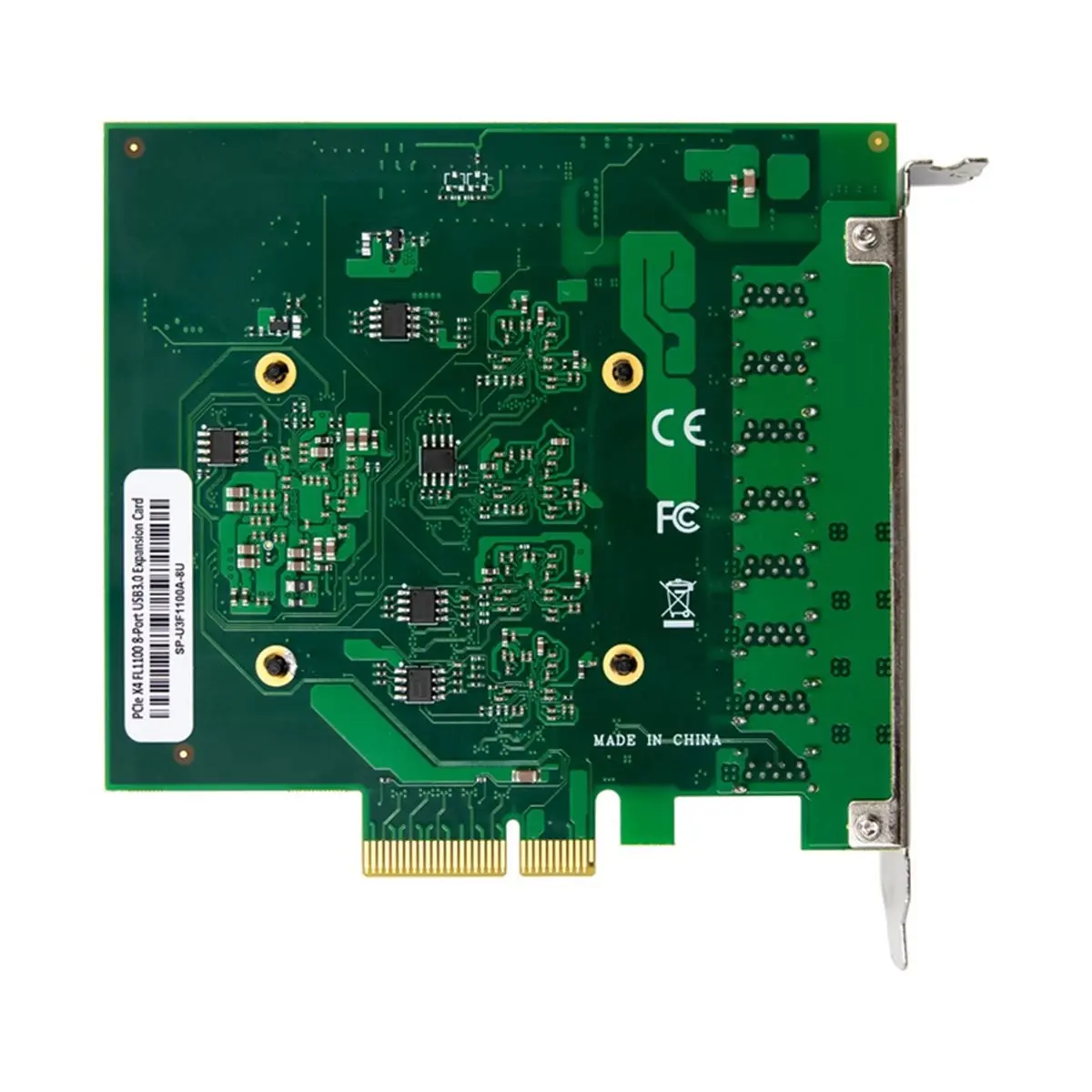 [VALUE PACK]PCIe X4 FL1100 8 Port USB3.2 Gen1 TYPE-A Expansion Card USB 3.0 5Gbps HUB Adapter Supports Hardware-Based LPM