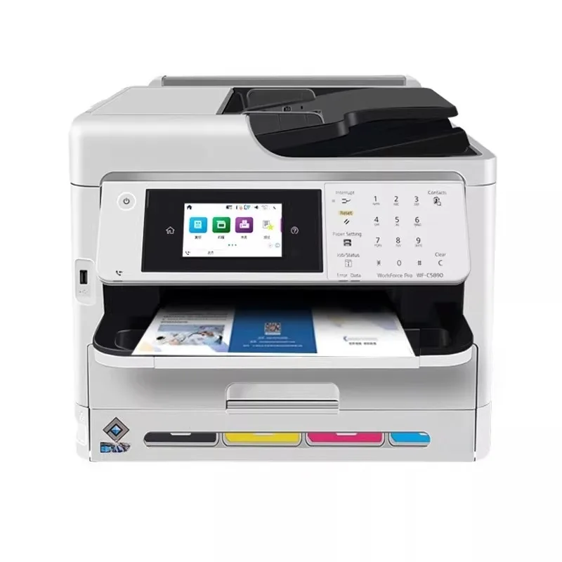 Color inkjet high-speed printing machine copy and scan self-adhesive office
