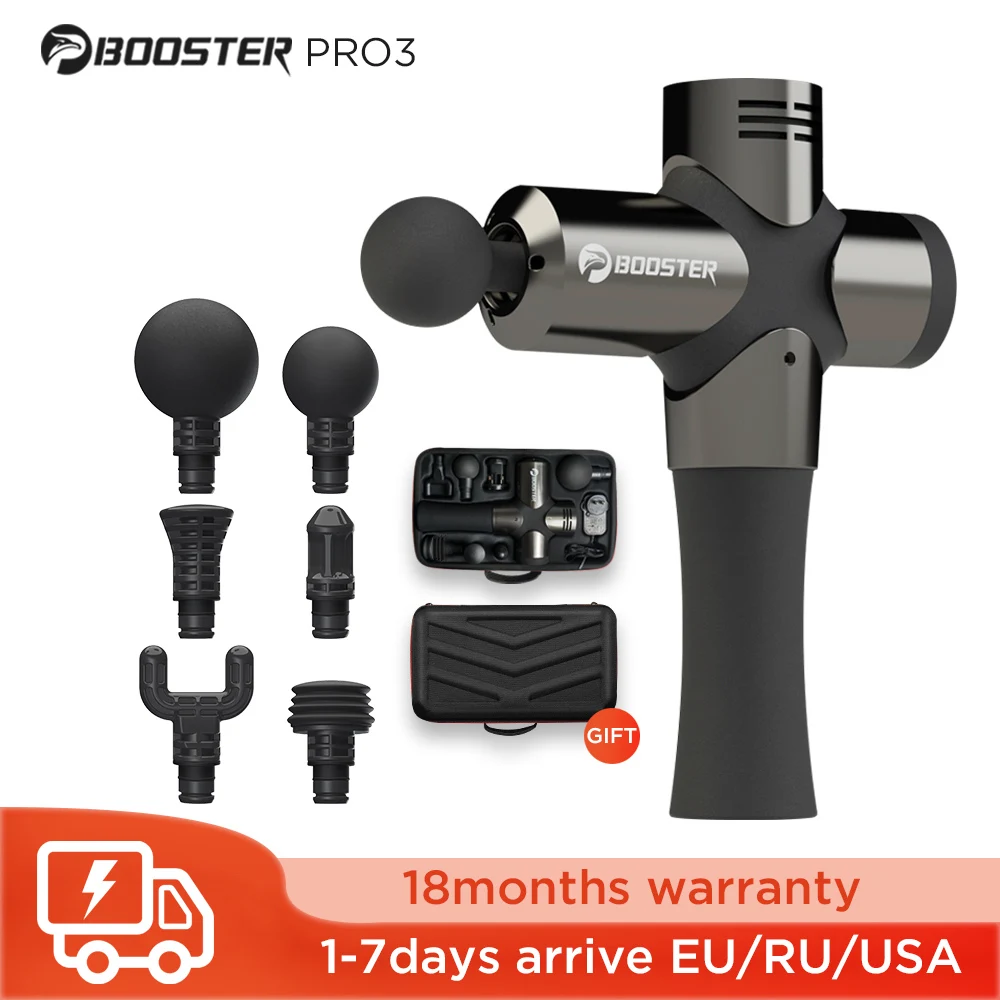 Booster Pro 3 pistola per massaggio dei tessuti profondi stimolatore muscolare massaggiatore per il corpo pistola fasciale Relax terapia a basso rumore per la modellatura della Fintness