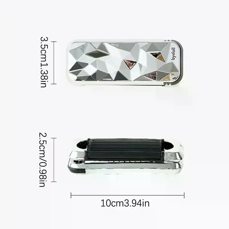 2 في 1 فرشاة شعر صغيرة قابلة للطي تدليك مشط تدليك الرأس مكافحة ساكنة المحمولة أمشاط الشعر مرآة وسادة هوائية تدليك فروة الرأس مشط #5