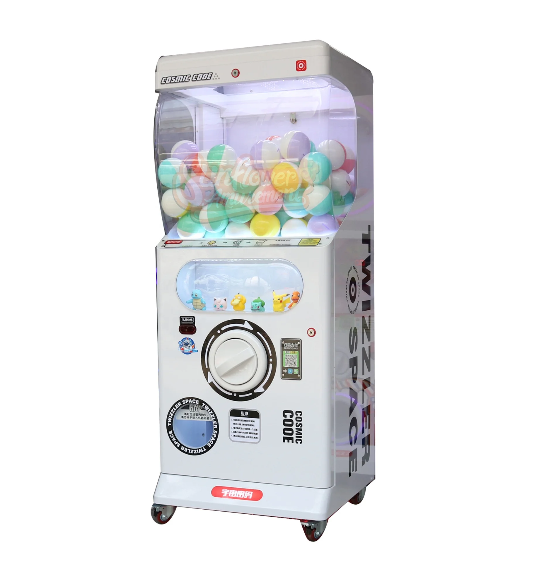 

2Amusement Park Игровой автомат с монетоприемником Gashapon Торговые автомати Капсульный игрушечный торговый автомат