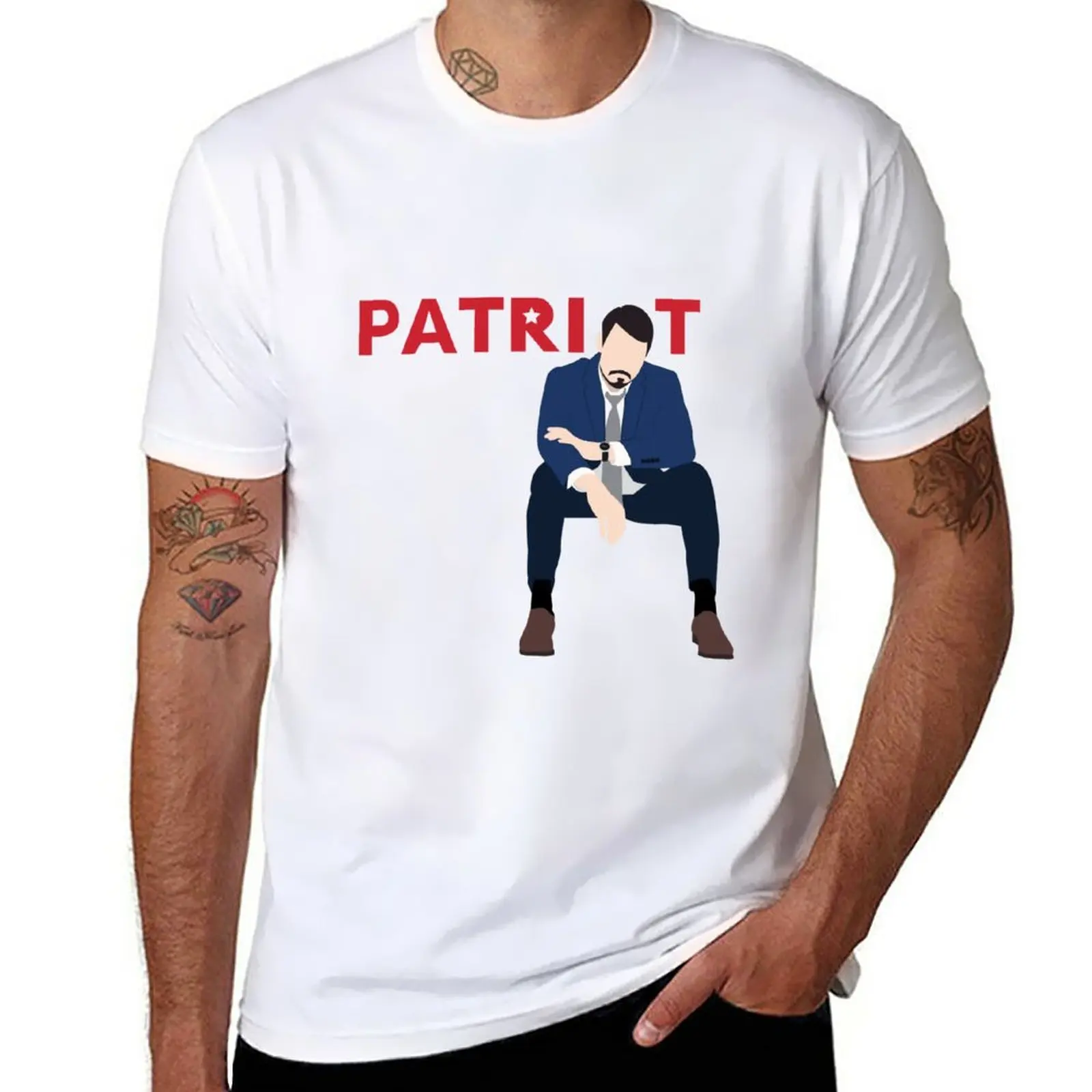 New Patriot - Amazon Prime TV Show T-Shirt man clothes Short sleeve tee blank t shirts mens white t shirts