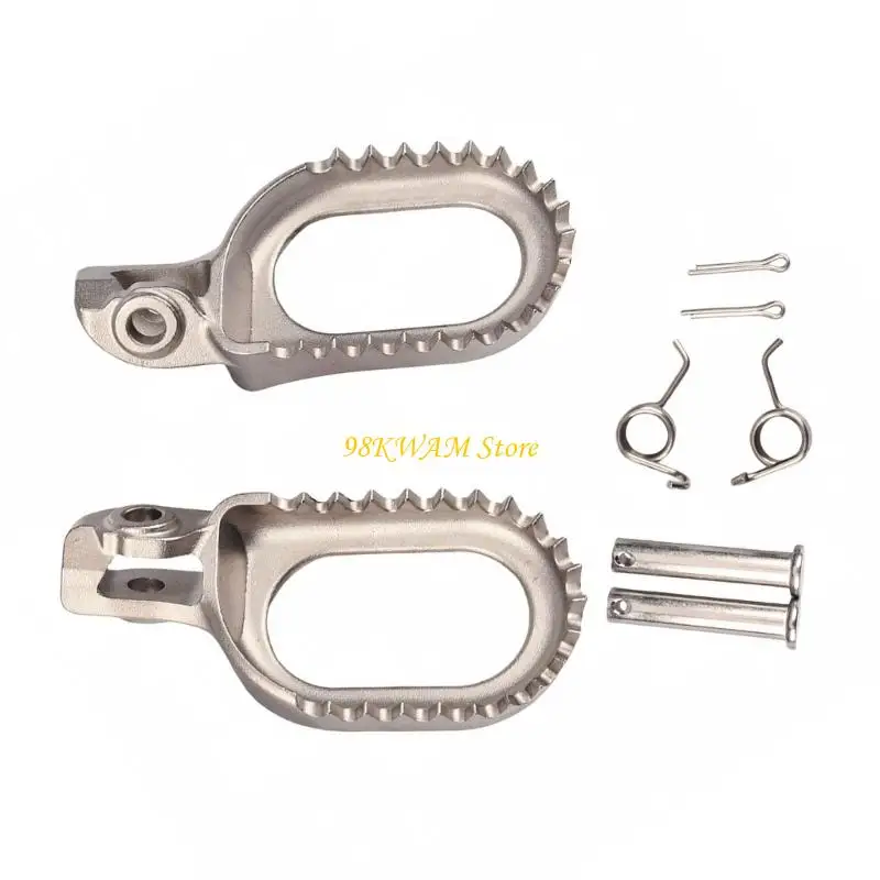 Motorcycle Foot Peg Set Serrated Metal Replacement Pair with Hardware for XCW XCF SXF FE EXC EXCF FE Trail Control, 68UF