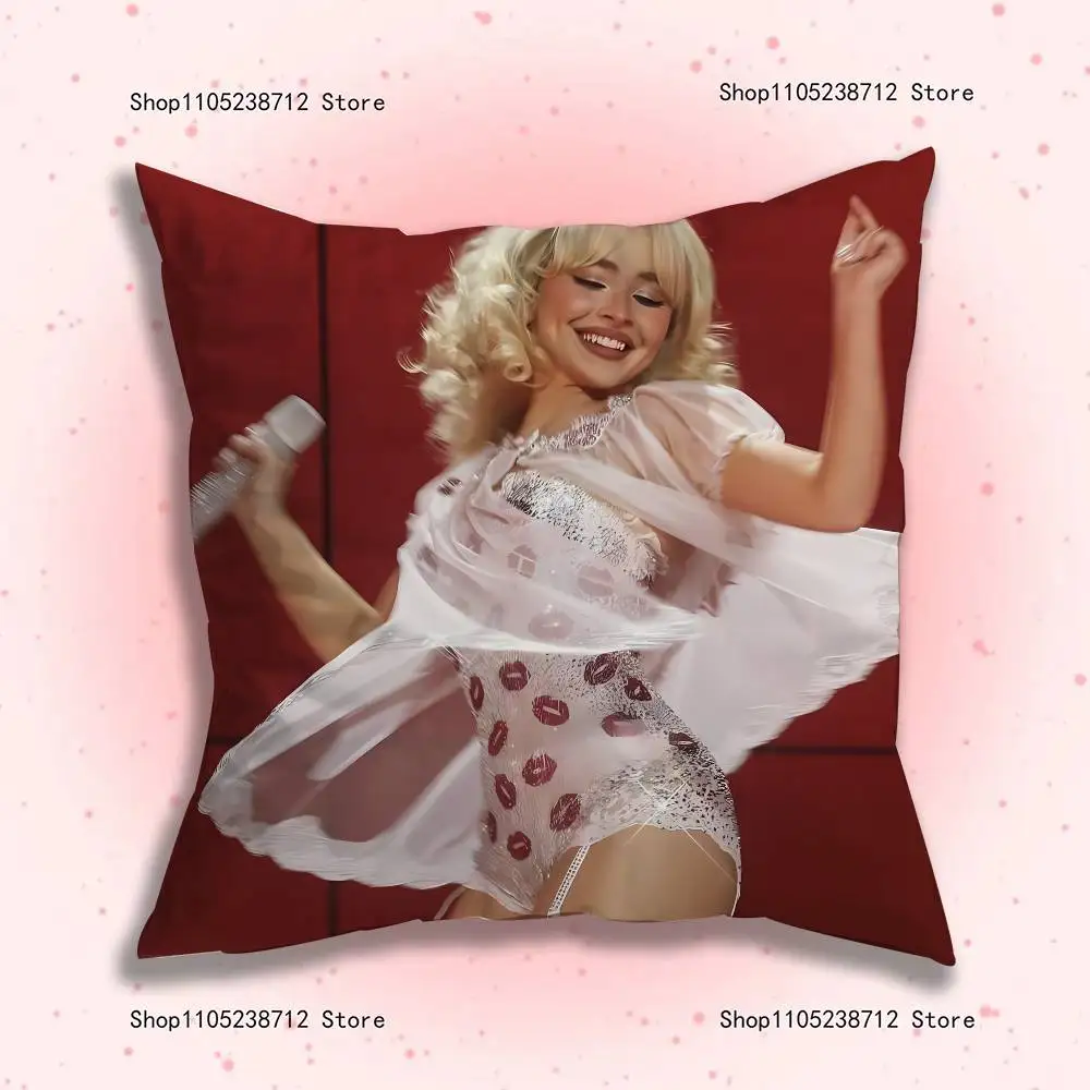 Pop Singer S-Sabrinas C-Carpenter Pillow Case Cushion Cover Home Decor Birthday Gift Pillowcover