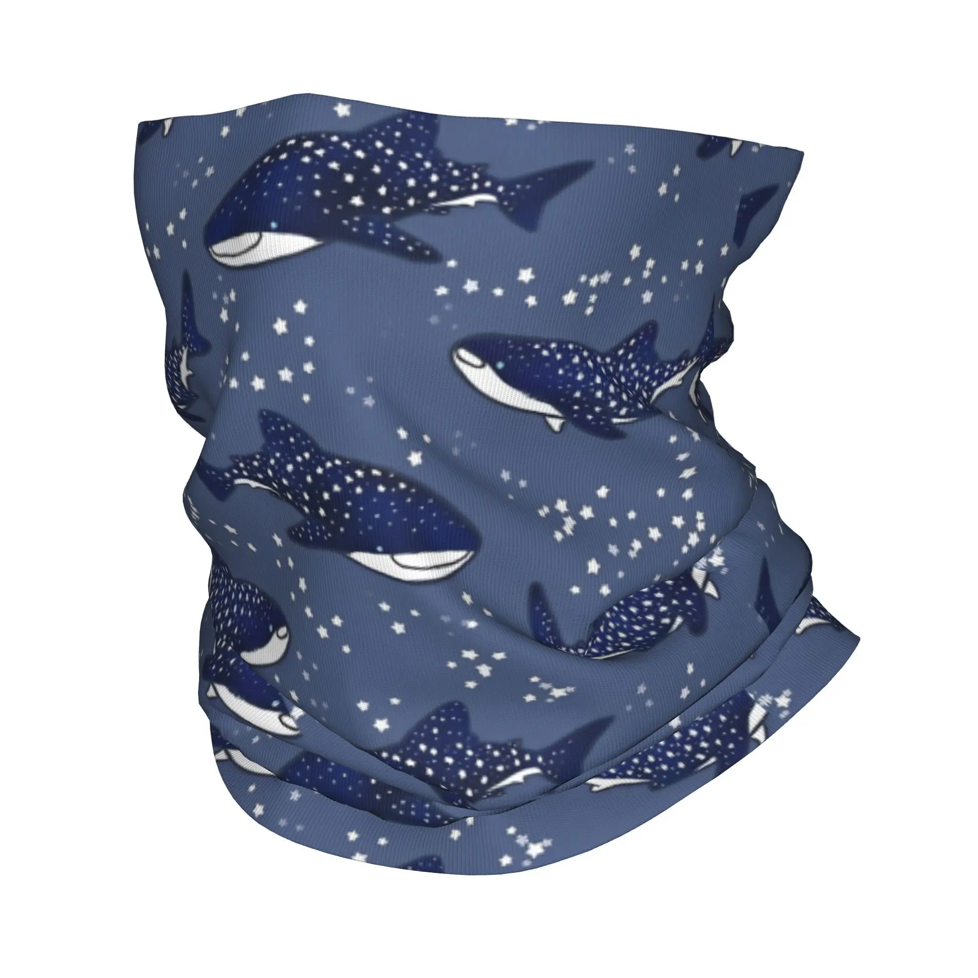 

Бандана на шею Starry Whale Sharks Dark Version с принтом} Шарф с запахом Многофункциональная маска для лица Пеший туризм Унисекс Для взрослых Дышащая