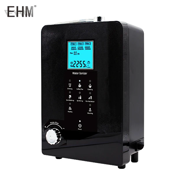 9-Plate Electric Hydrogen Water Alkaline Ionizer and Purifier Household Kitchen Use Hydrogen Water Generator