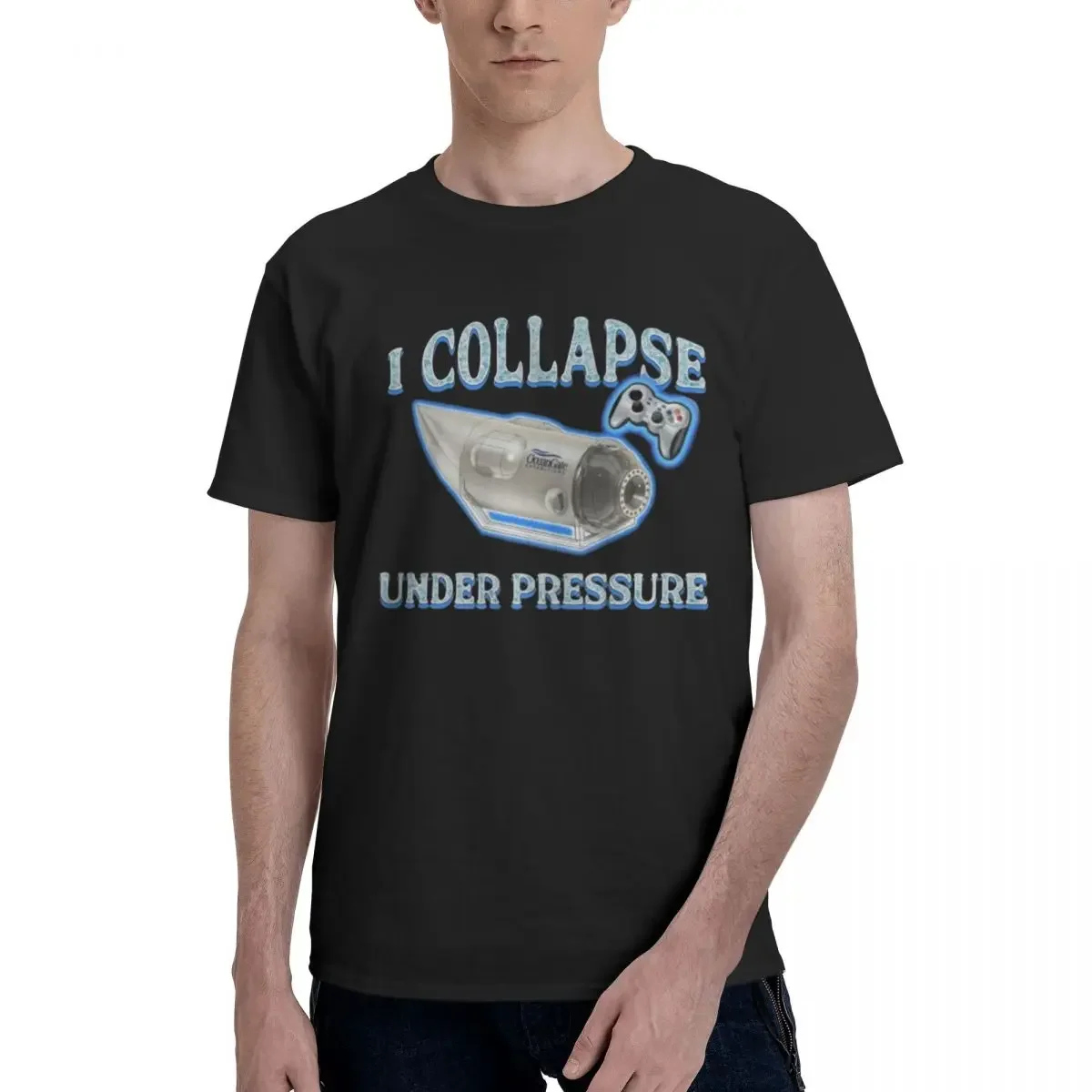 I Collapse Under Pressure Oversized Graphic T Shirt Summer Mens Women Oversized Graphic T Shirt Short Sleeve Tops