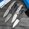 야외 EDC 포켓 접이식 나이프 BM 535 하이 퀄리티 다마스커스 스틸 블레이드, 탄소 섬유 알루미늄 합금 핸들 캠핑 도구 1