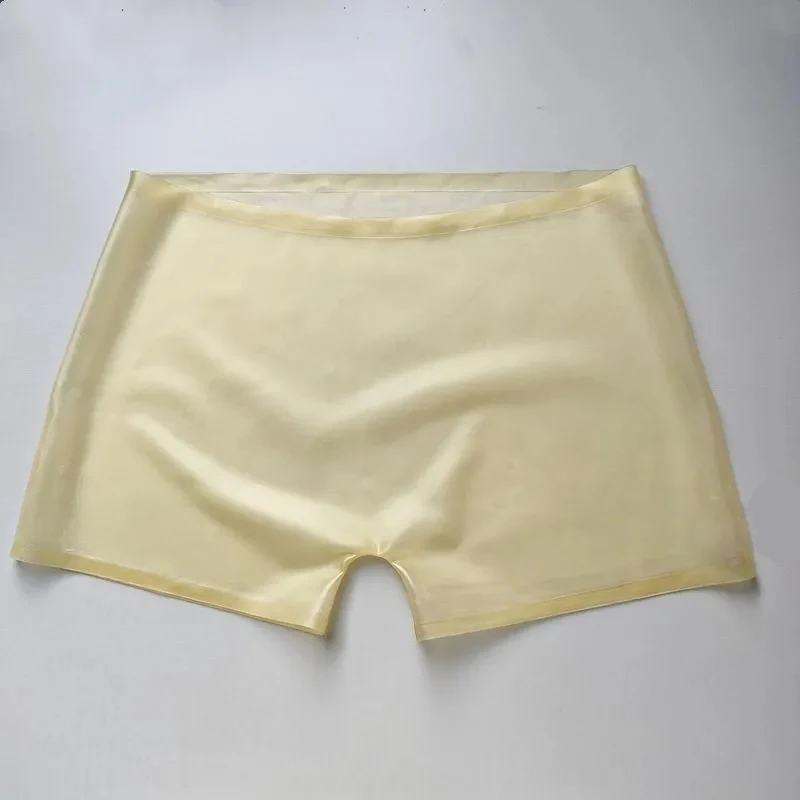 Frauen Sexy Durchsichtig Latex Shorts Wasserdicht Glatte Transparente Enge Hohe Elastische Erotische Boxer Unterwäsche Cosplay Unterhose